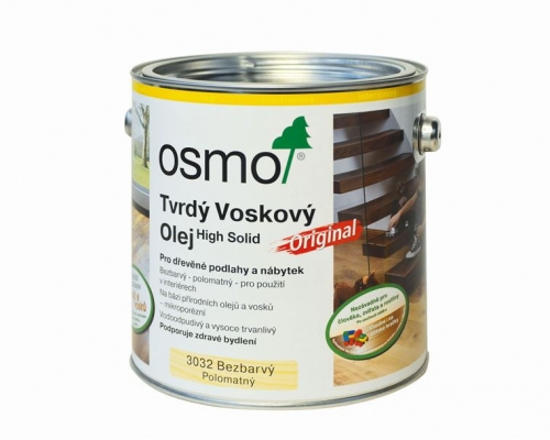 OSMO Tvrdý voskový olej bezbarvý 3032 2,5 l