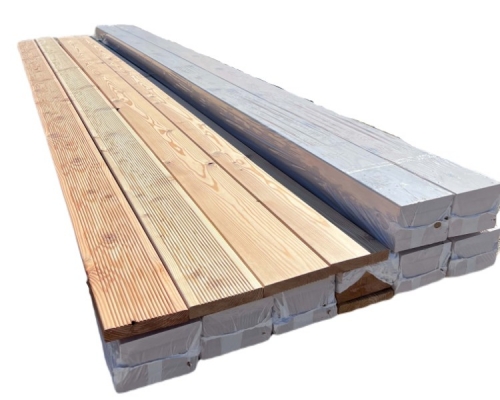 Terasové prkno vroubkované z evropského modřínu 26/145/5000